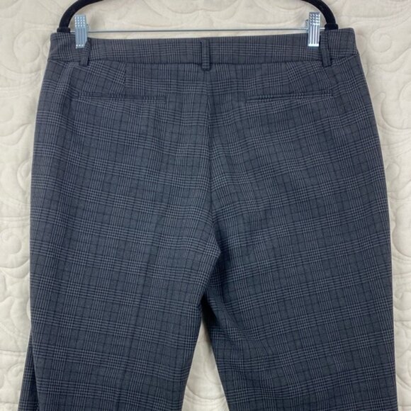 Hilary Radley Dress Pmats Dark Gray Plaid Size 14 - Picture 3 of 10